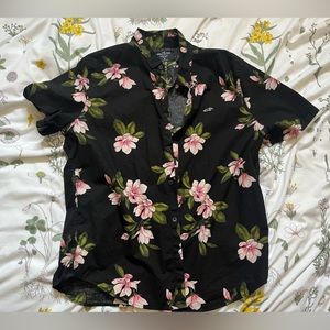 Hollister Floral Button Down
